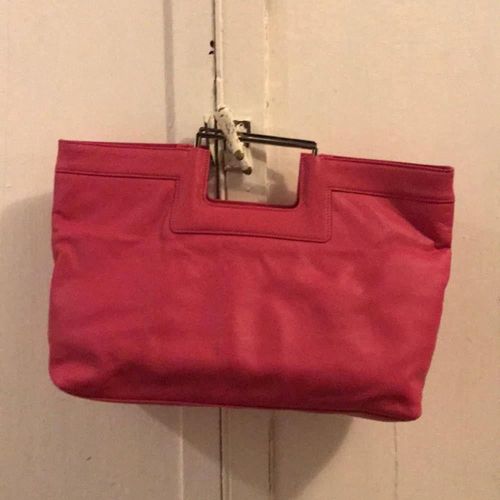 Banana republic pink leather handbag